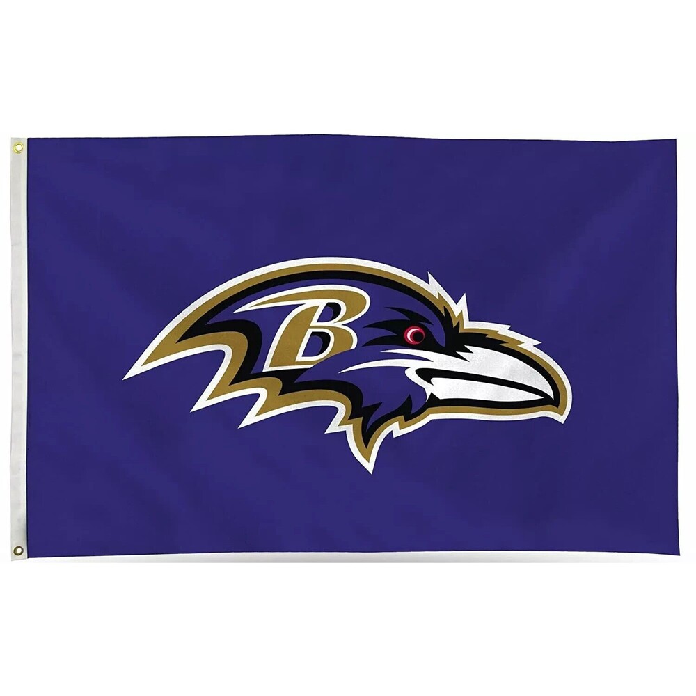 NFL Baltimore Ravens 3x5 Flag by Wincraft Purple- NEW SEALED